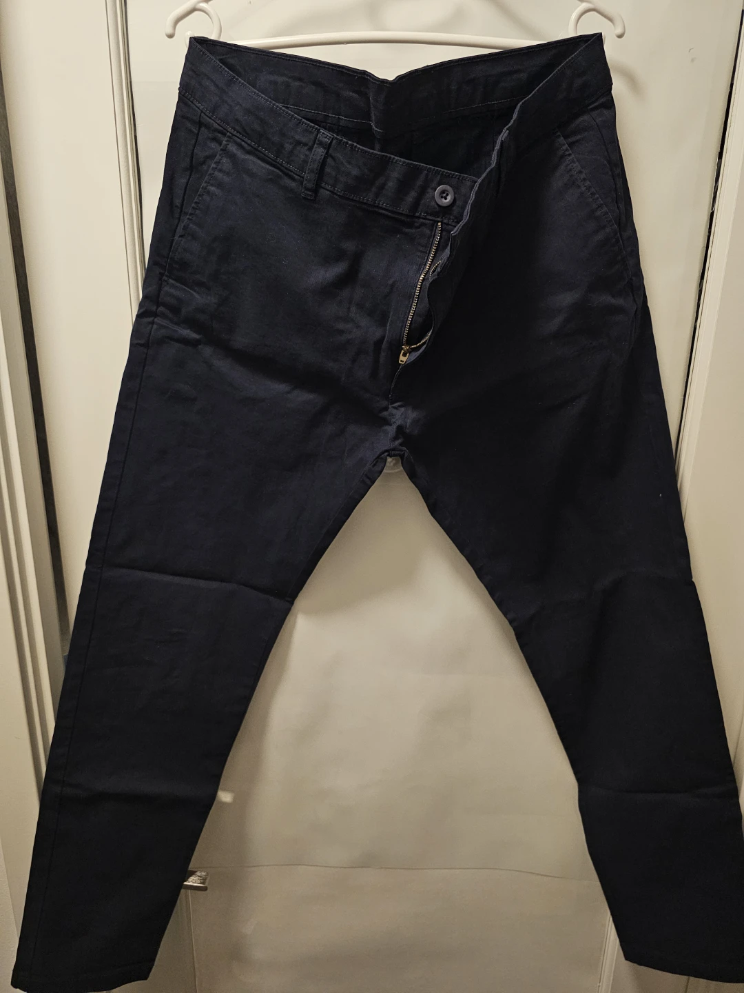 Zara Navy Blue Chinos - Size 36