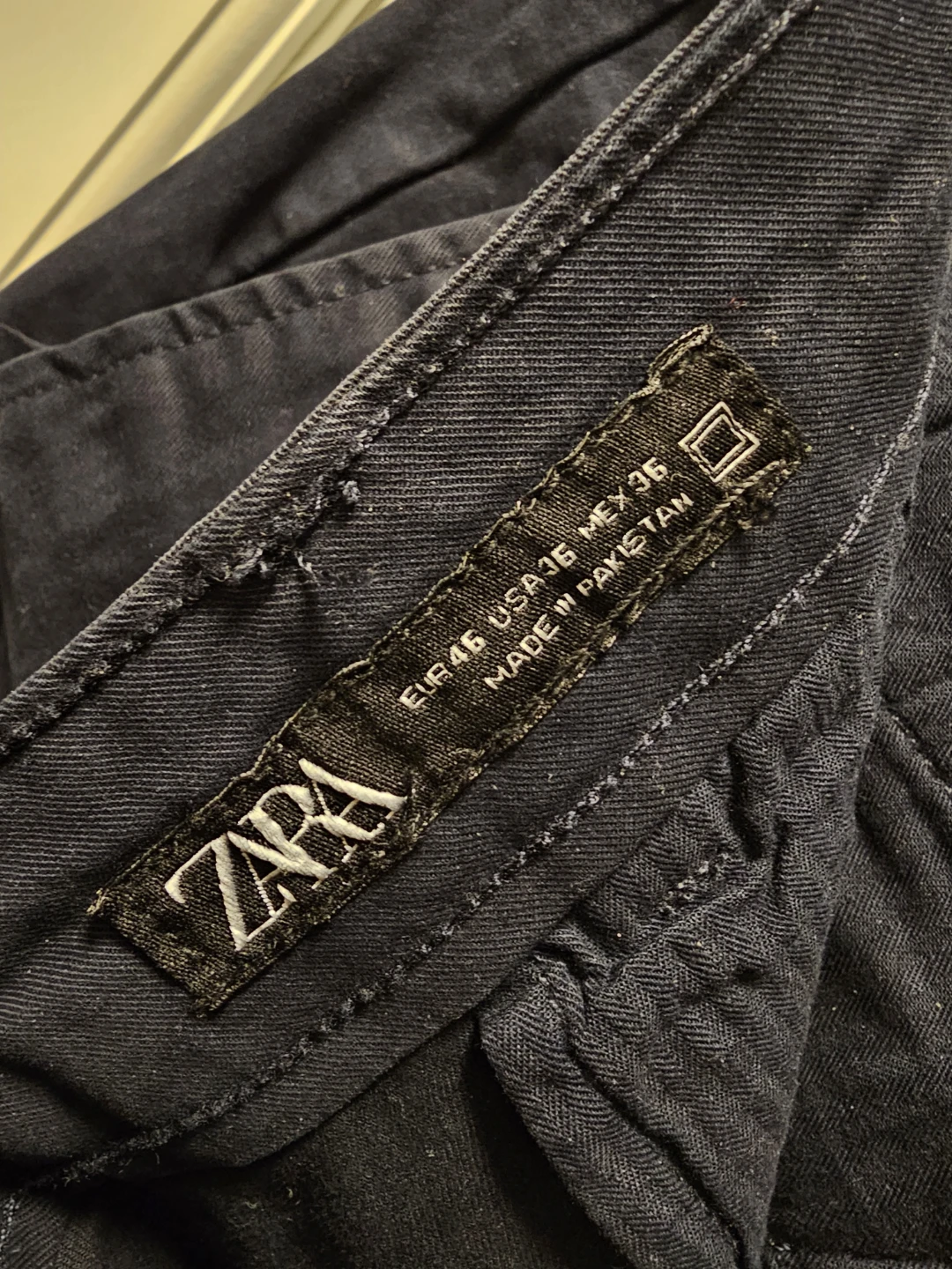 Zara Navy Blue Chinos - Size 36 - photo 2