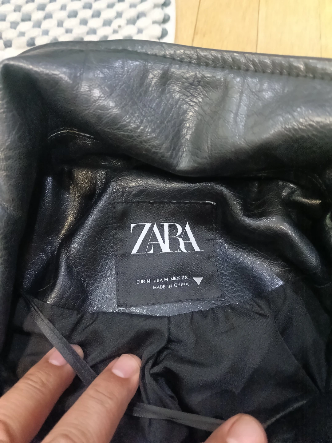 Zara Faux Leather Jacket - photo 4