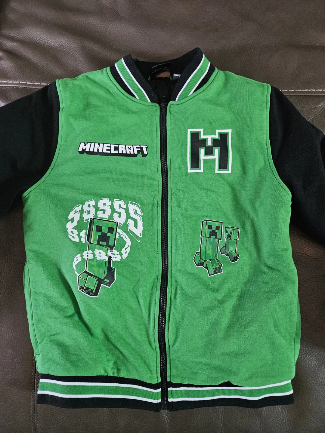 Minecraft Creeper Varsity Jacket - photo 2