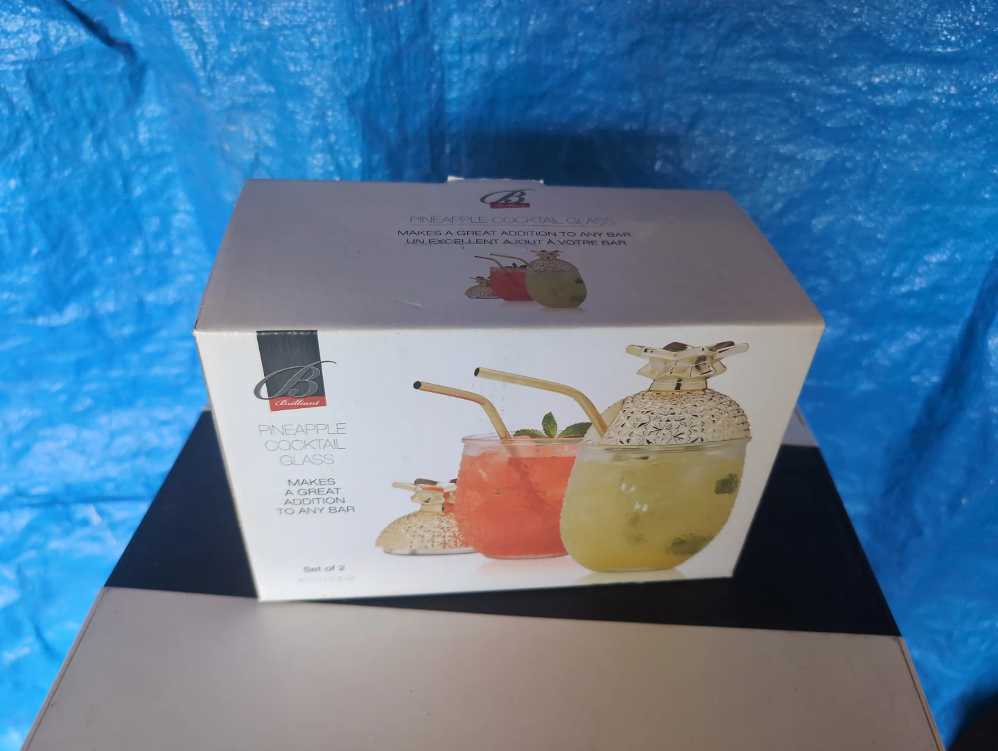 Brilliant Pineapple Cocktail Glasses - Set of 2