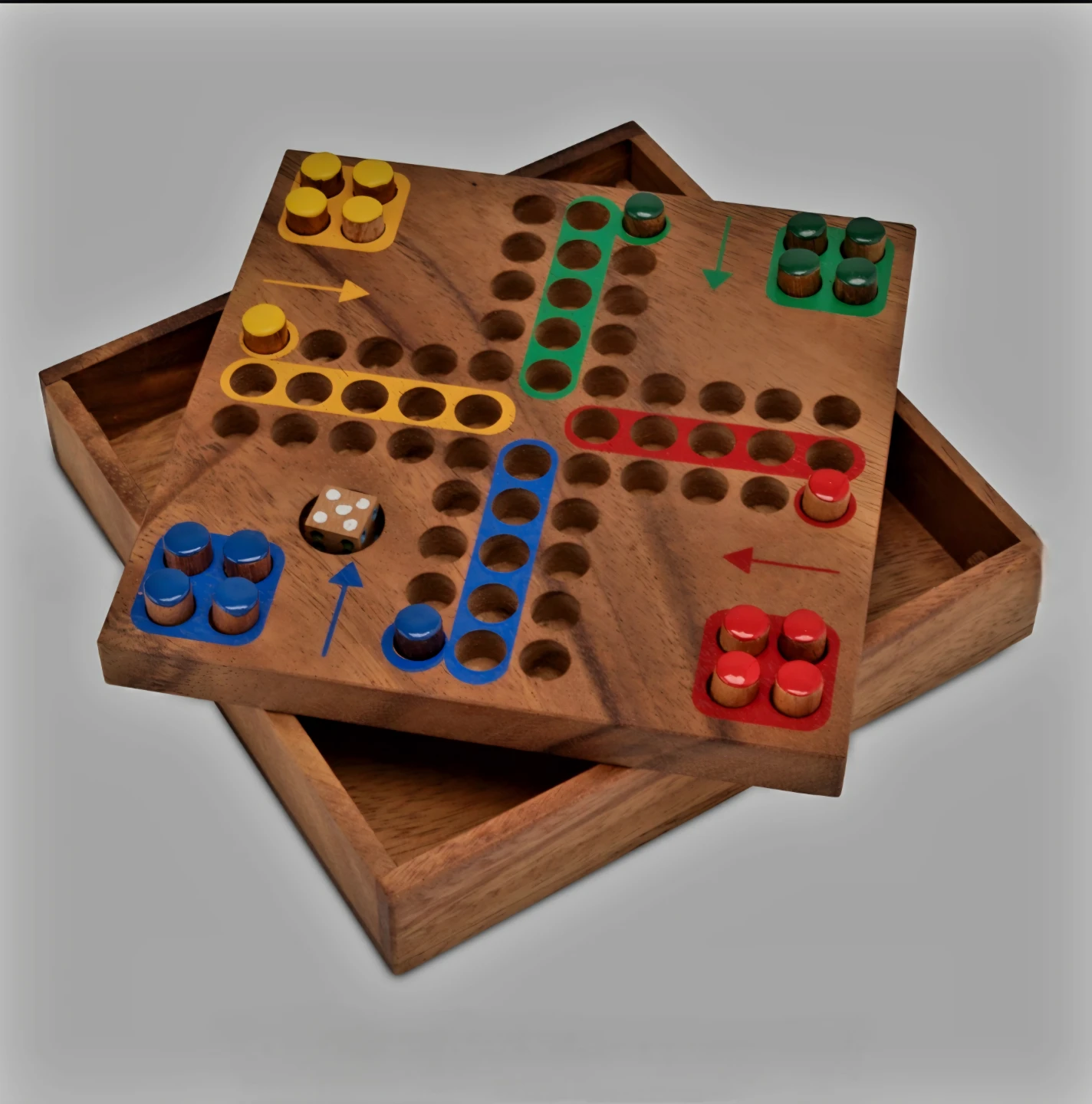 Ethical Thai Wooden Ludo Board Game - photo 3