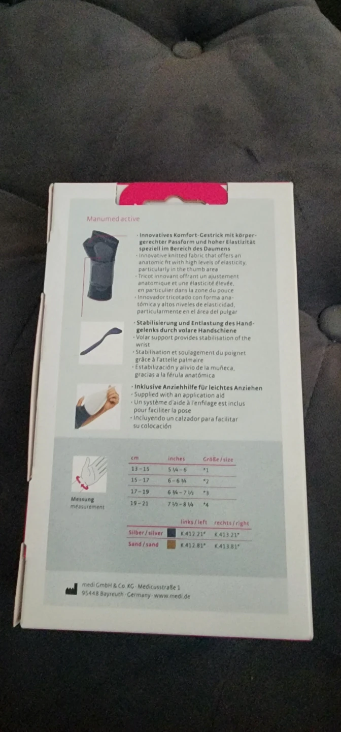 Medi Manumed active Wrist Support Size 2 Silver - photo 2