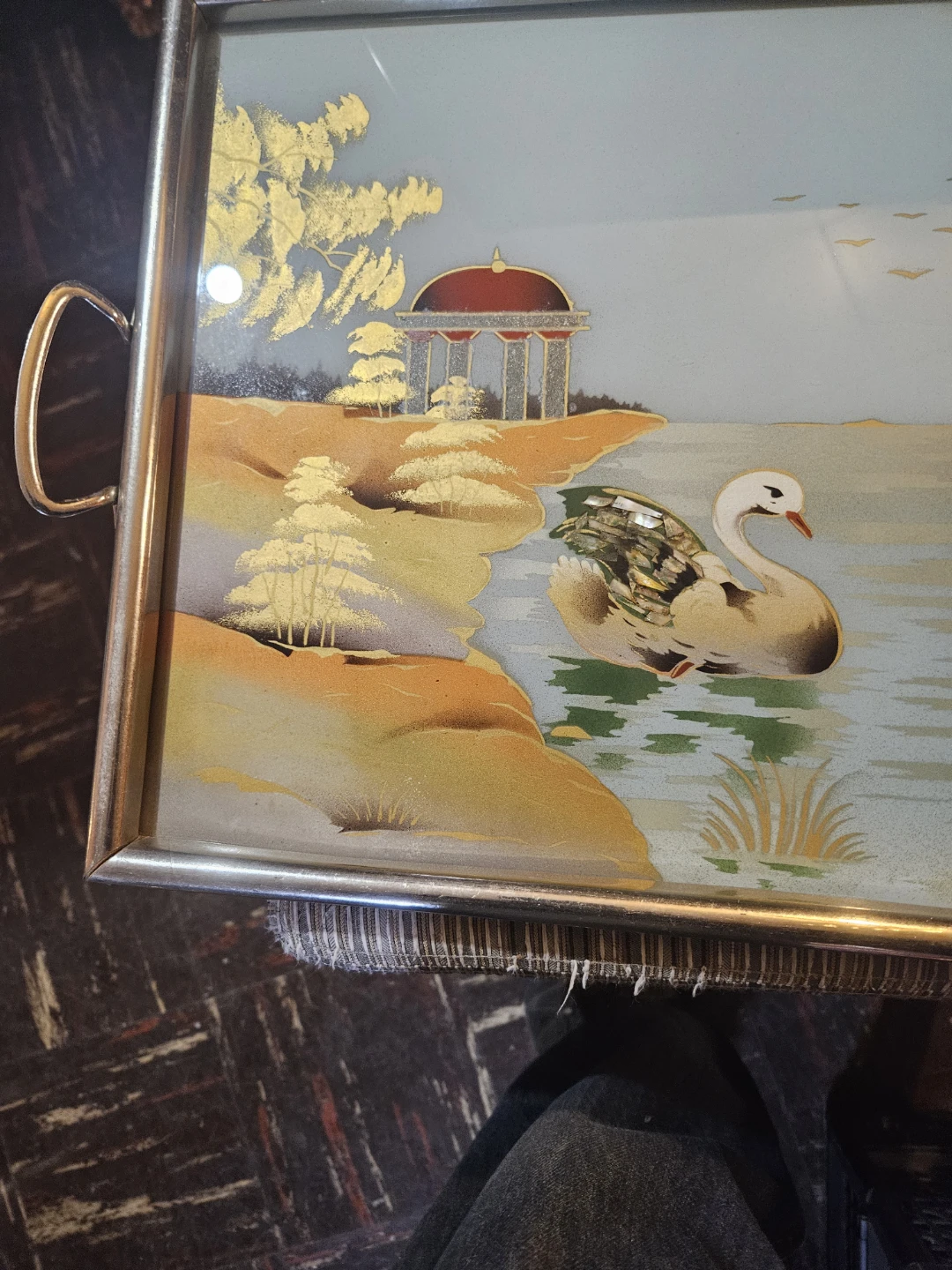 Decorative Serving Tray with Swans - photo 5