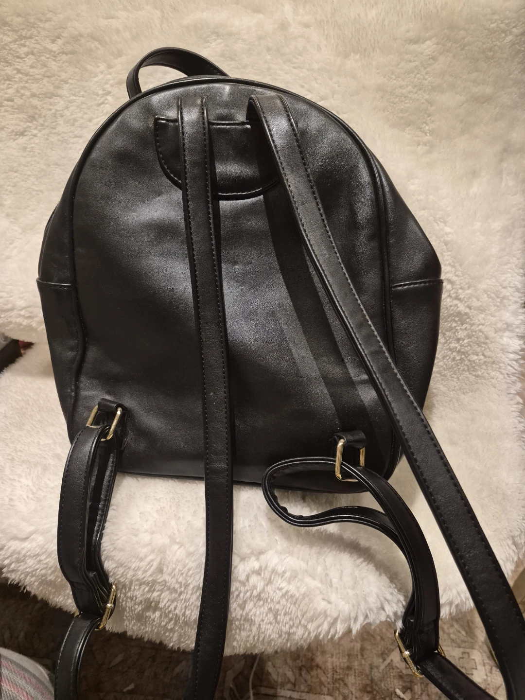 Harrods Black Embroidered Floral Mini Backpack - photo 3