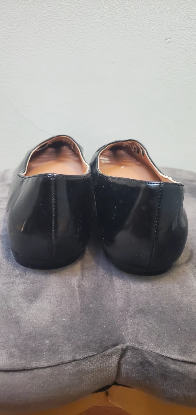 Black nine west pointed toe flat shoes - photo 3