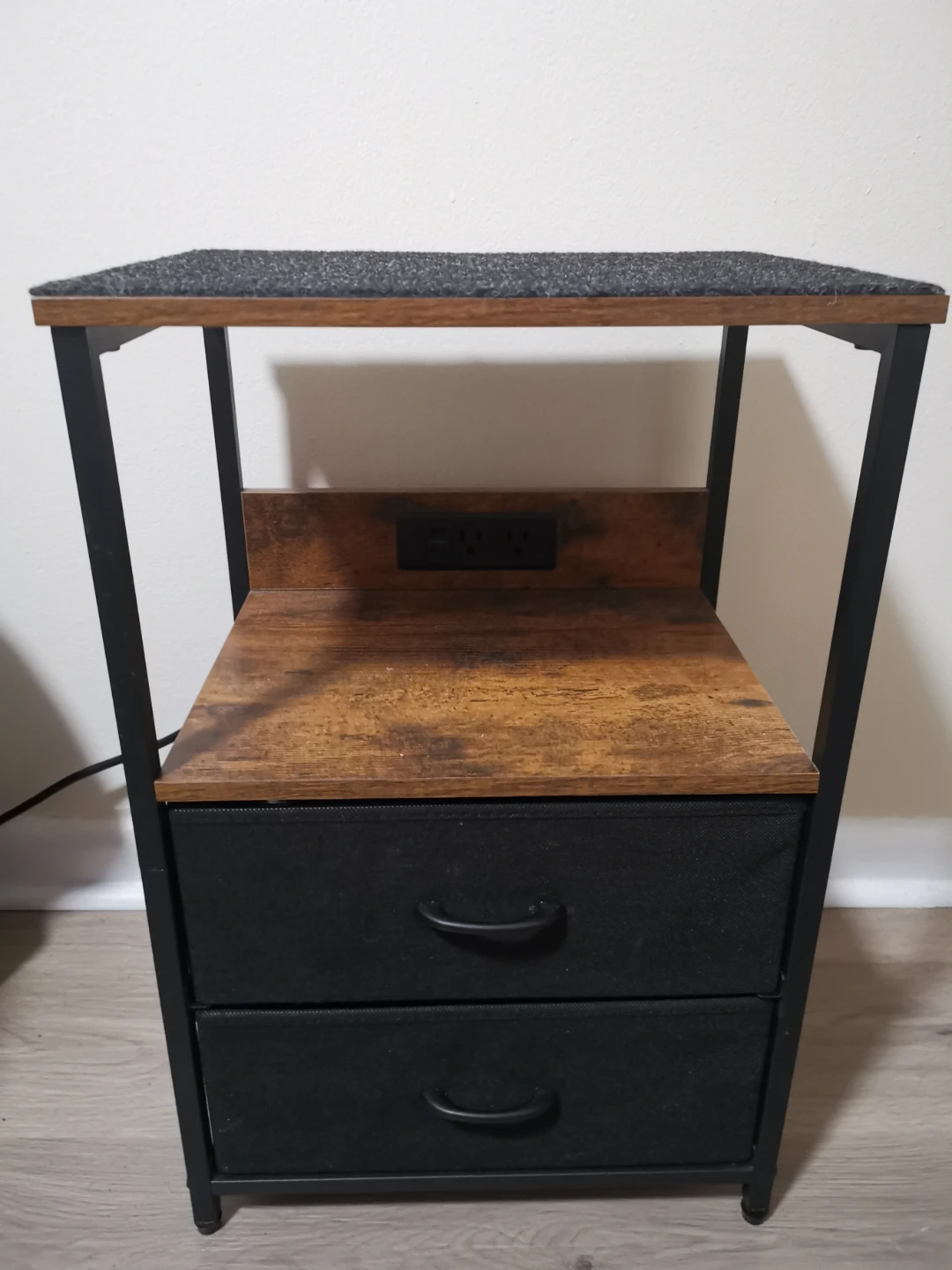 Seventable Nightstand with Charging Station