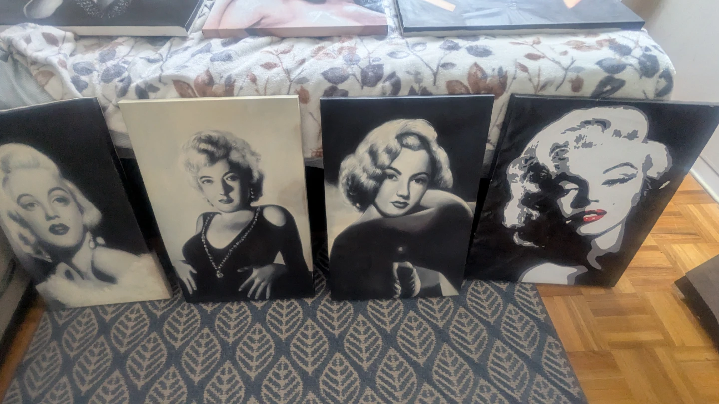 Marilyn Monroe Canvas Art Prints (Set of 6) - photo 2