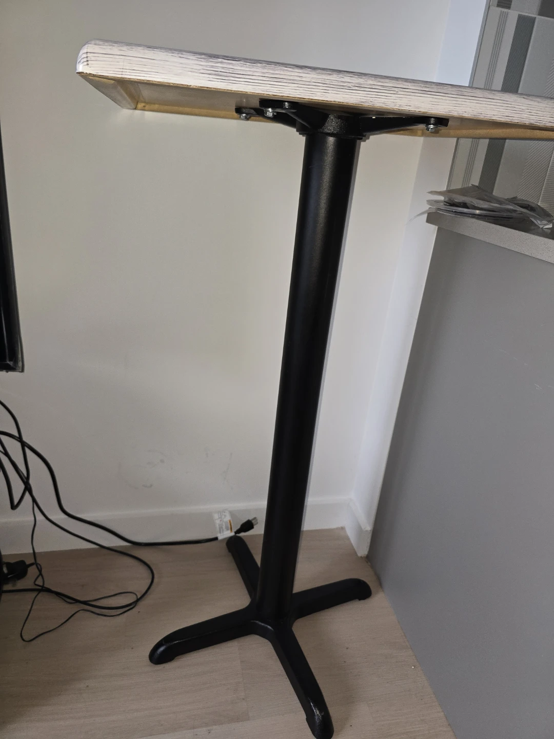 Square Bistro Table with Black Pedestal Base - photo 3
