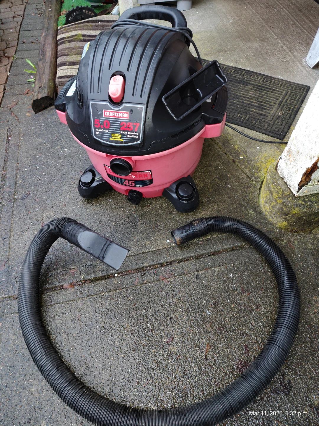 Craftsman Shop Vac 5HP 45L with Blower