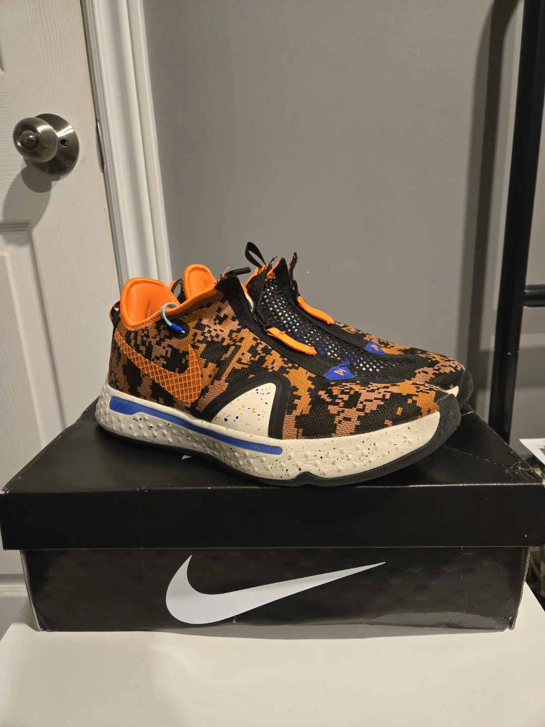 Nike PG 4 "Digi-Camo" Basketball Shoes - Size 10.5