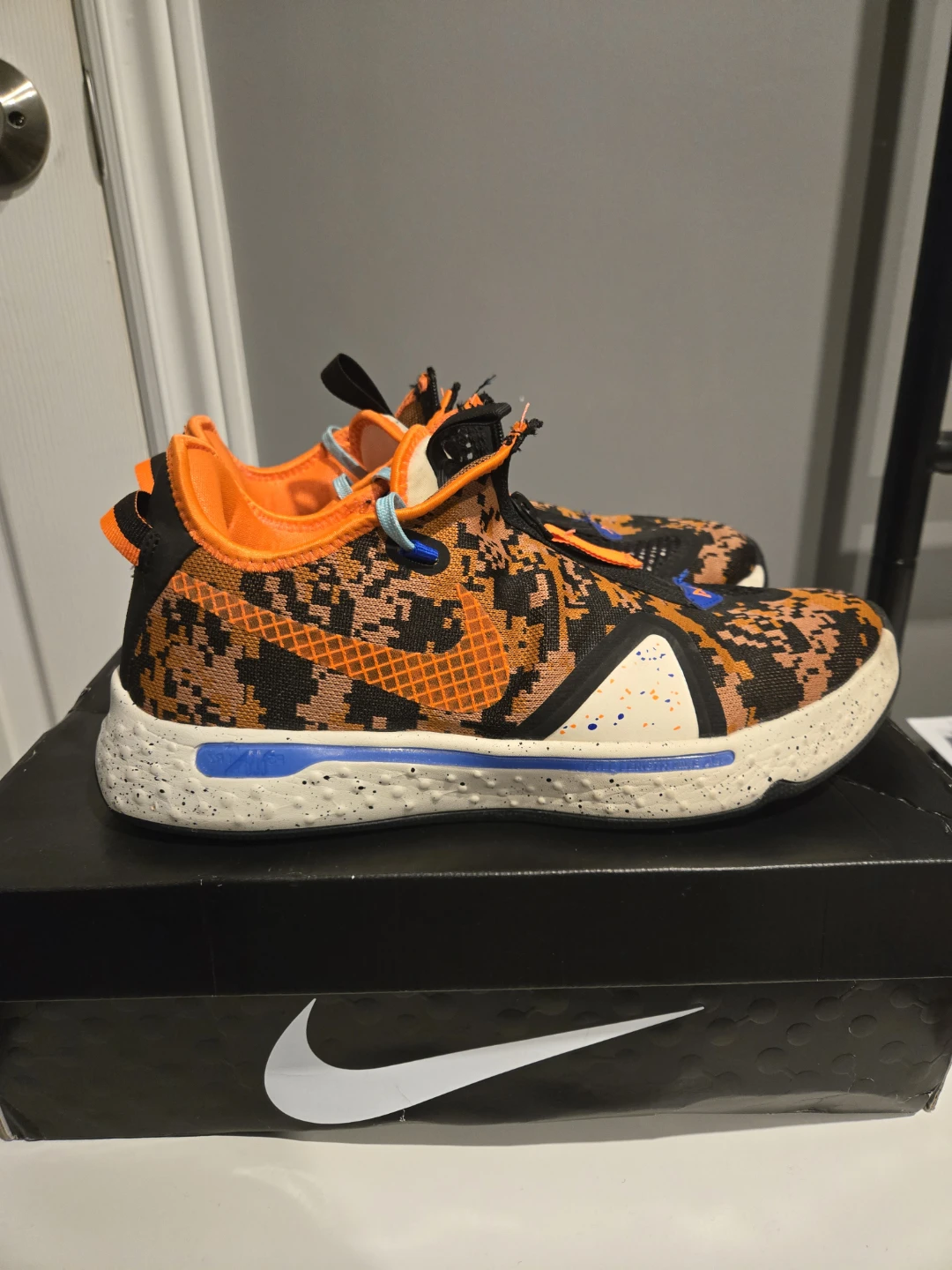 Nike PG 4 "Digi-Camo" Basketball Shoes - Size 10.5 - photo 2