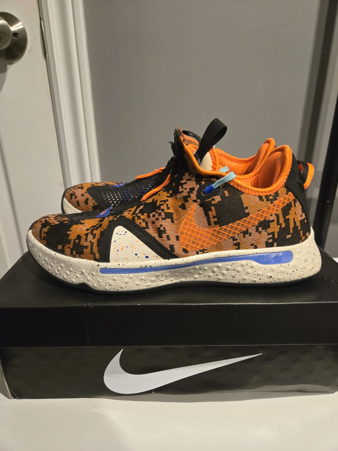 Nike PG 4 "Digi-Camo" Basketball Shoes - Size 10.5 - photo 4