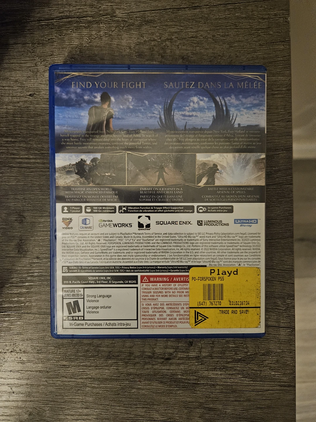 Forspoken PS5 Game - photo 2
