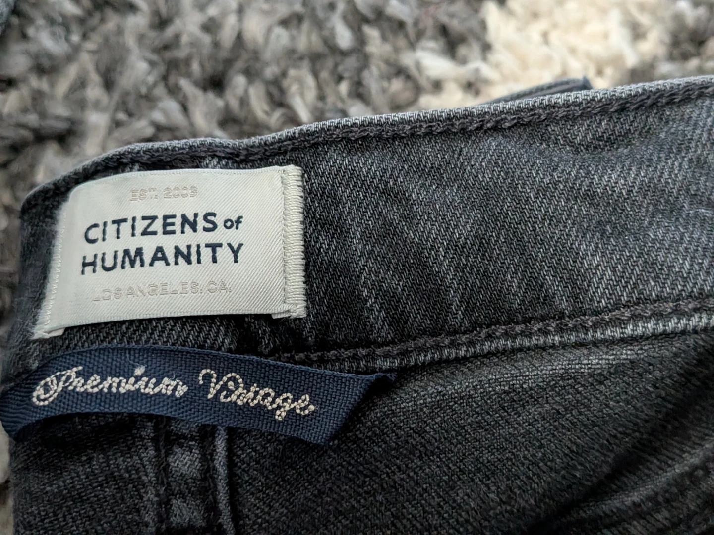 Citizens of Humanity Ella Jeans - Charcoal Grey - W25 L26 - photo 2