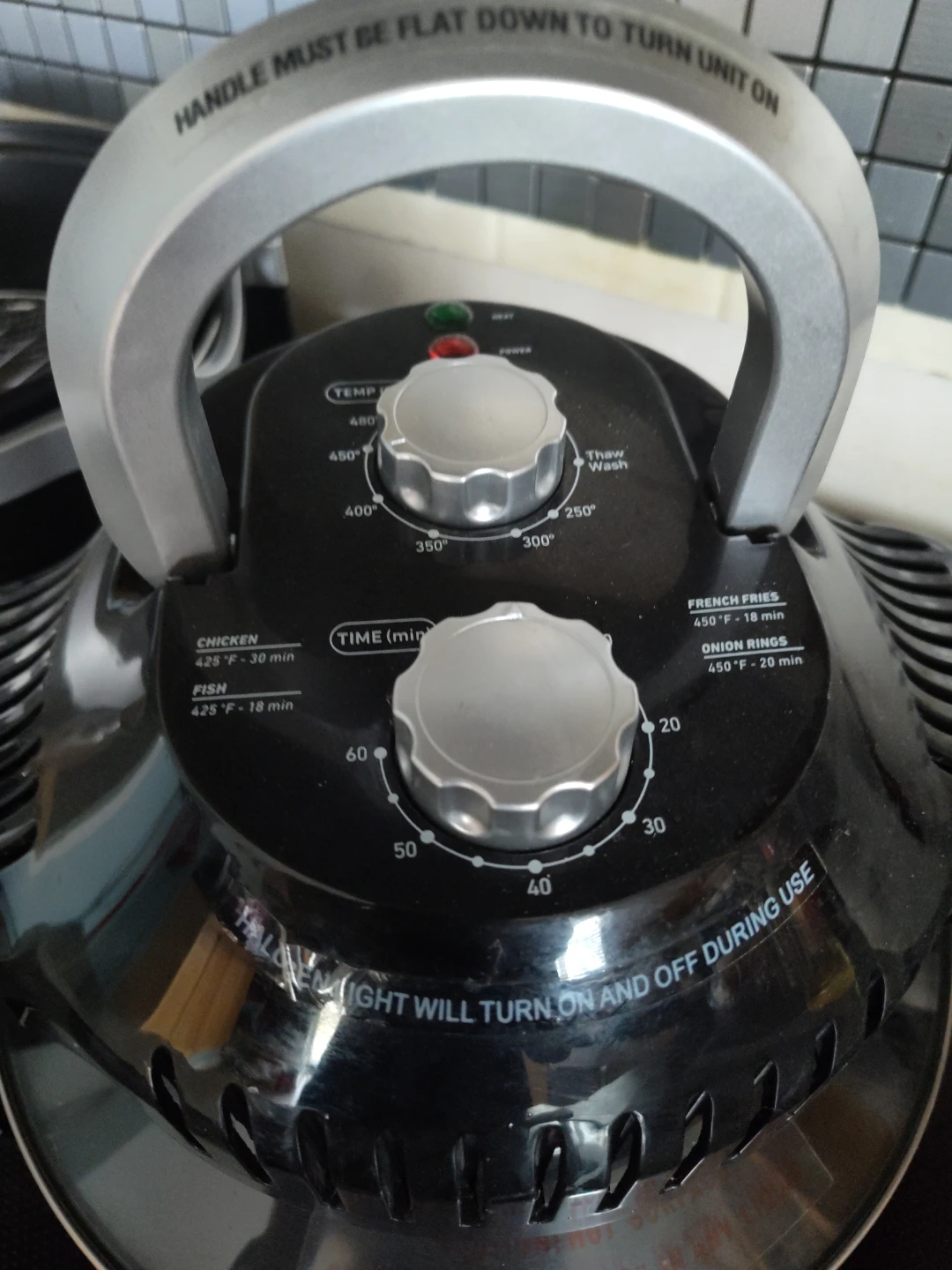 Black Air Fryer with Wire Rack - photo 3