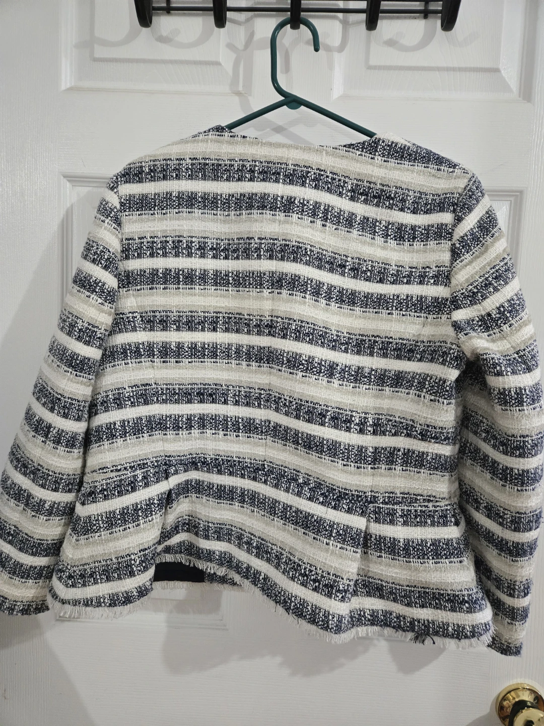 Ann Taylor Women's Striped Tweed Jacket Size 12 - photo 2