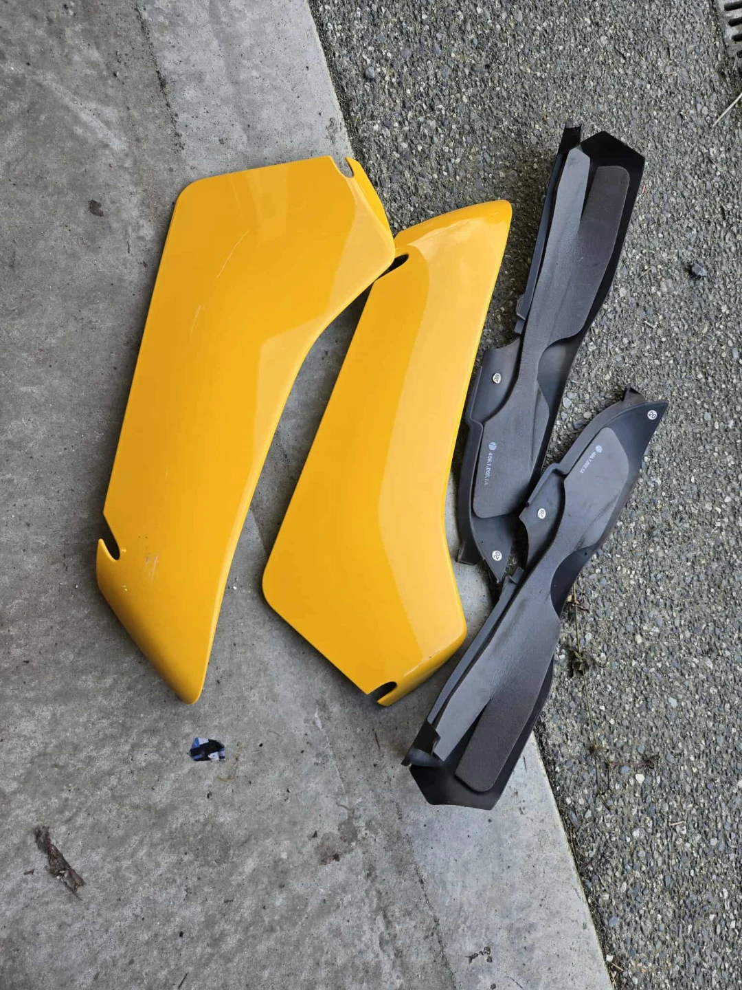 Yellow Ducati Superbike Fairing Body Panels