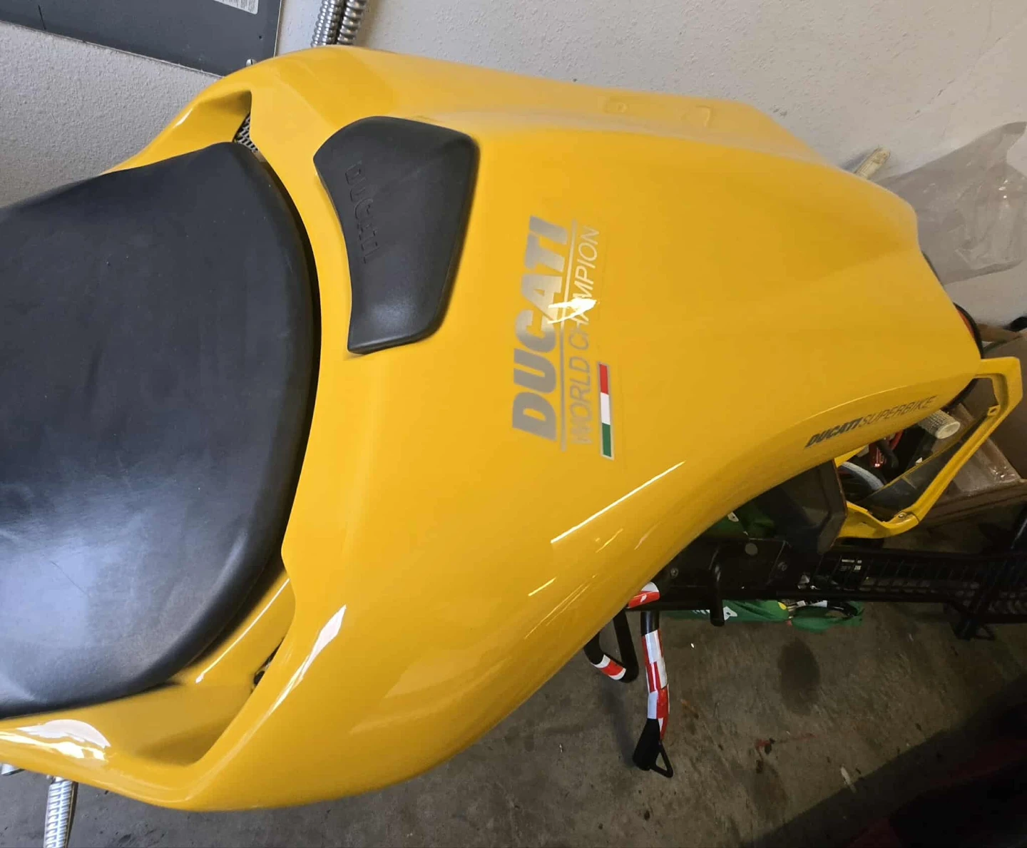 Yellow Ducati Superbike Fairing Body Panels - photo 3