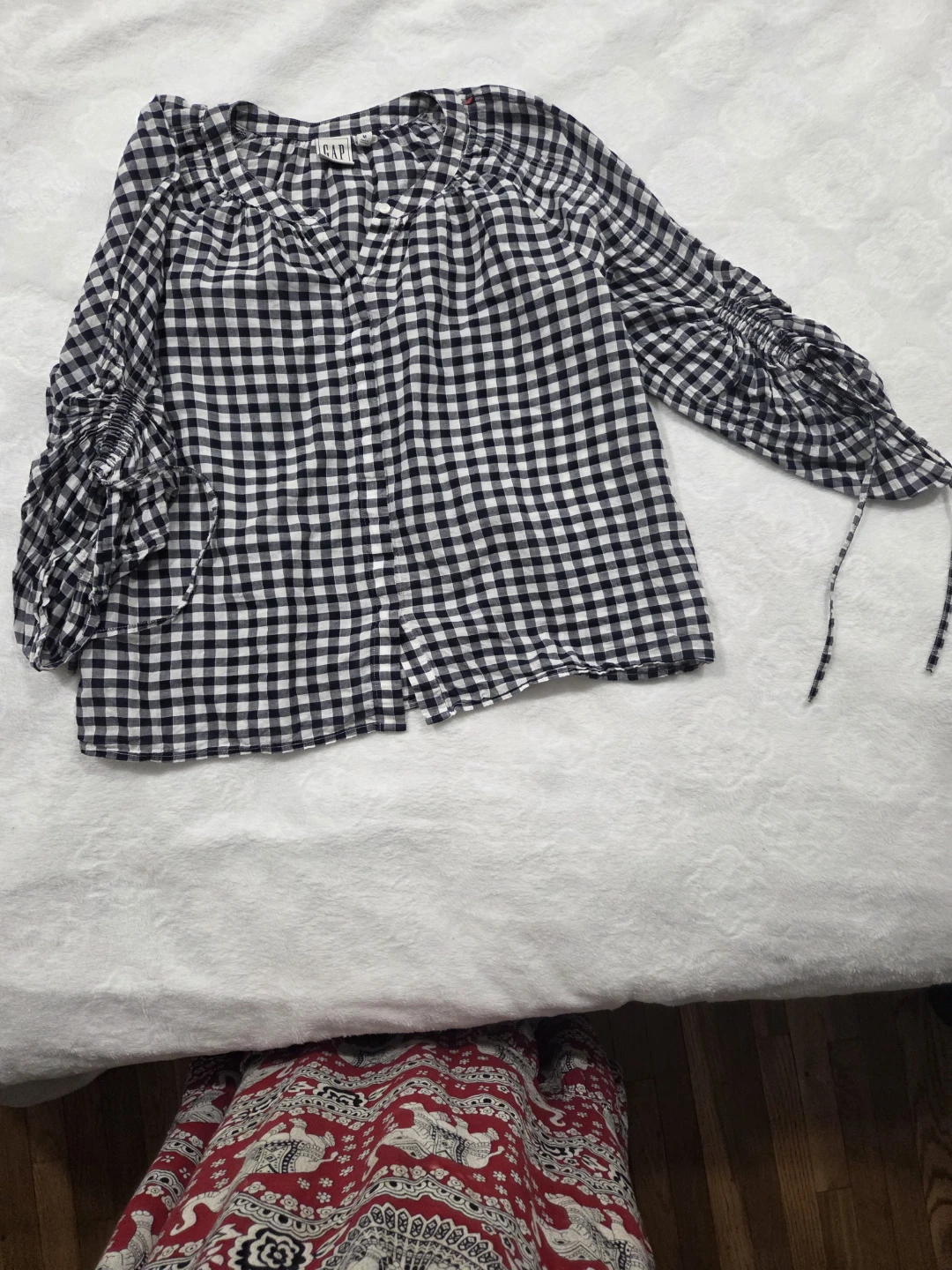 Gap Women's Gingham Blouse - Size M - photo 2