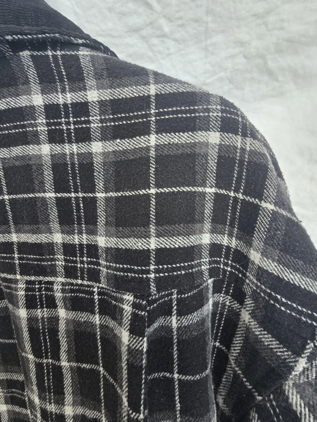 Knee length, Plaid Flannel Shirt Jacket (Shacket) - photo 2