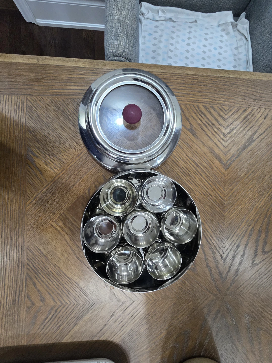 Stainless Steel Masala Dabba Spice Box - photo 2