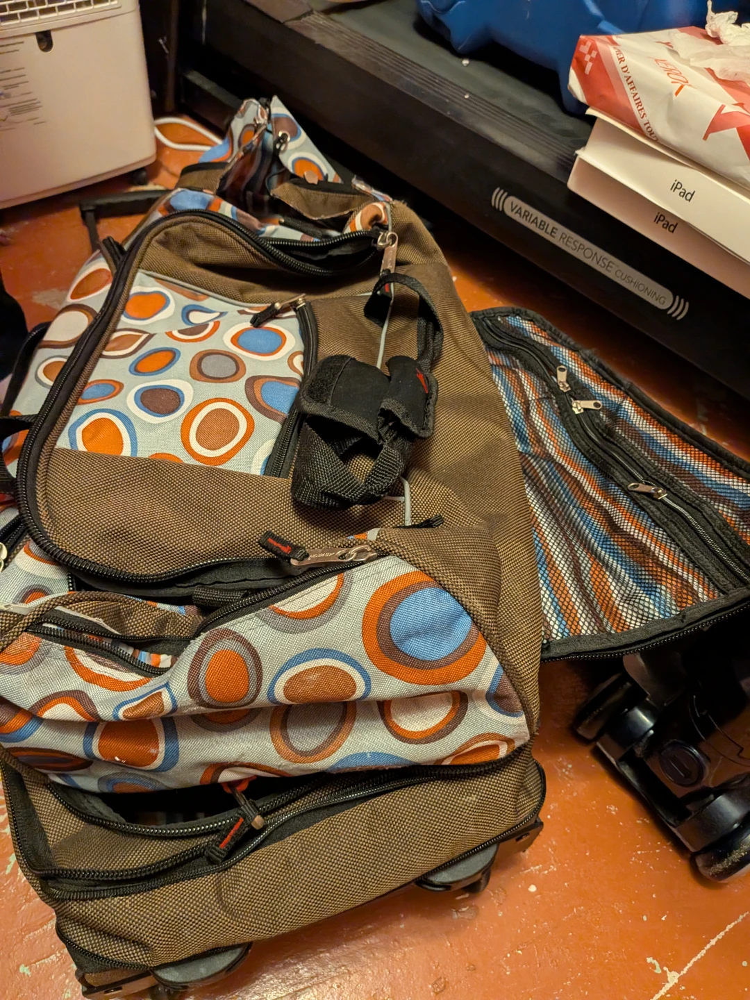 Brown Rolling Suitcase carry on - photo 2