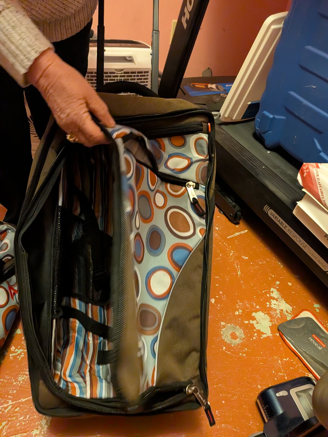 Brown Rolling Suitcase carry on - photo 5