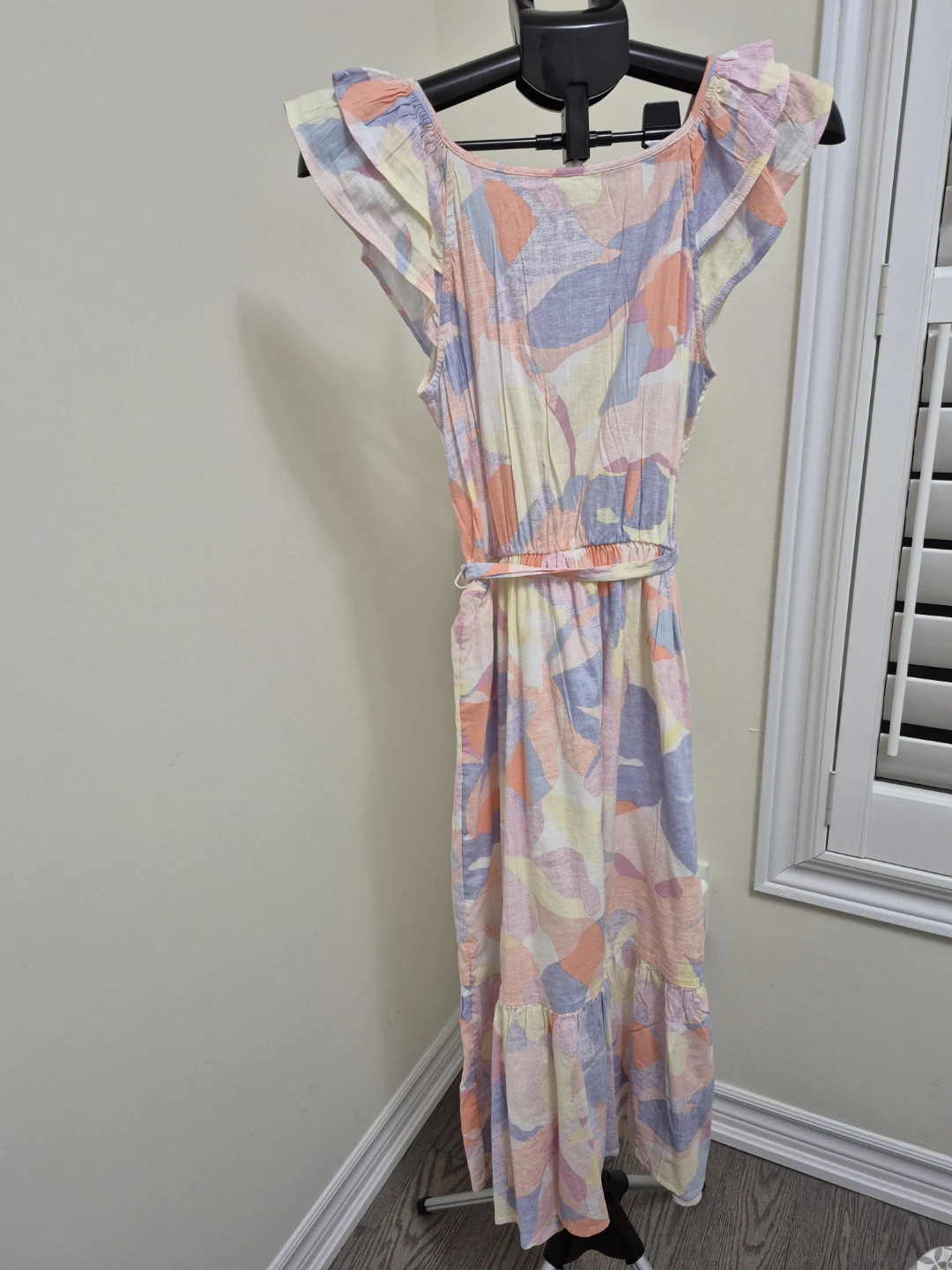 Gap Women's XS/TP Abstract Print Maxi Dress with Tie Waist - photo 4
