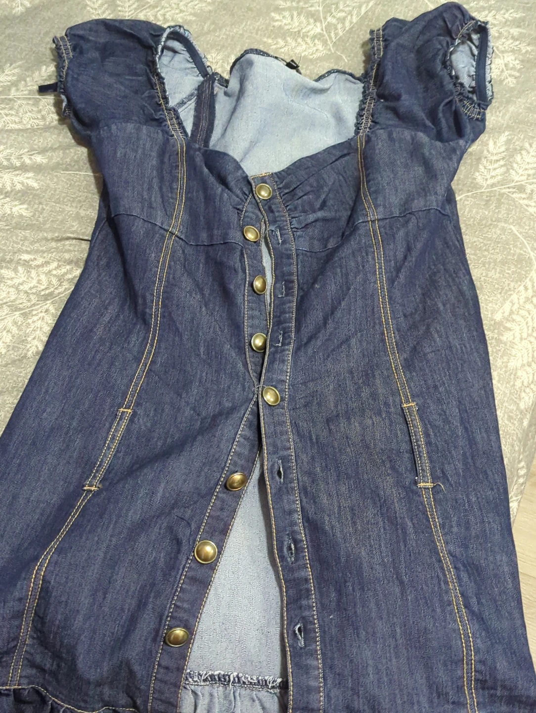 Denim Button-Up Dress