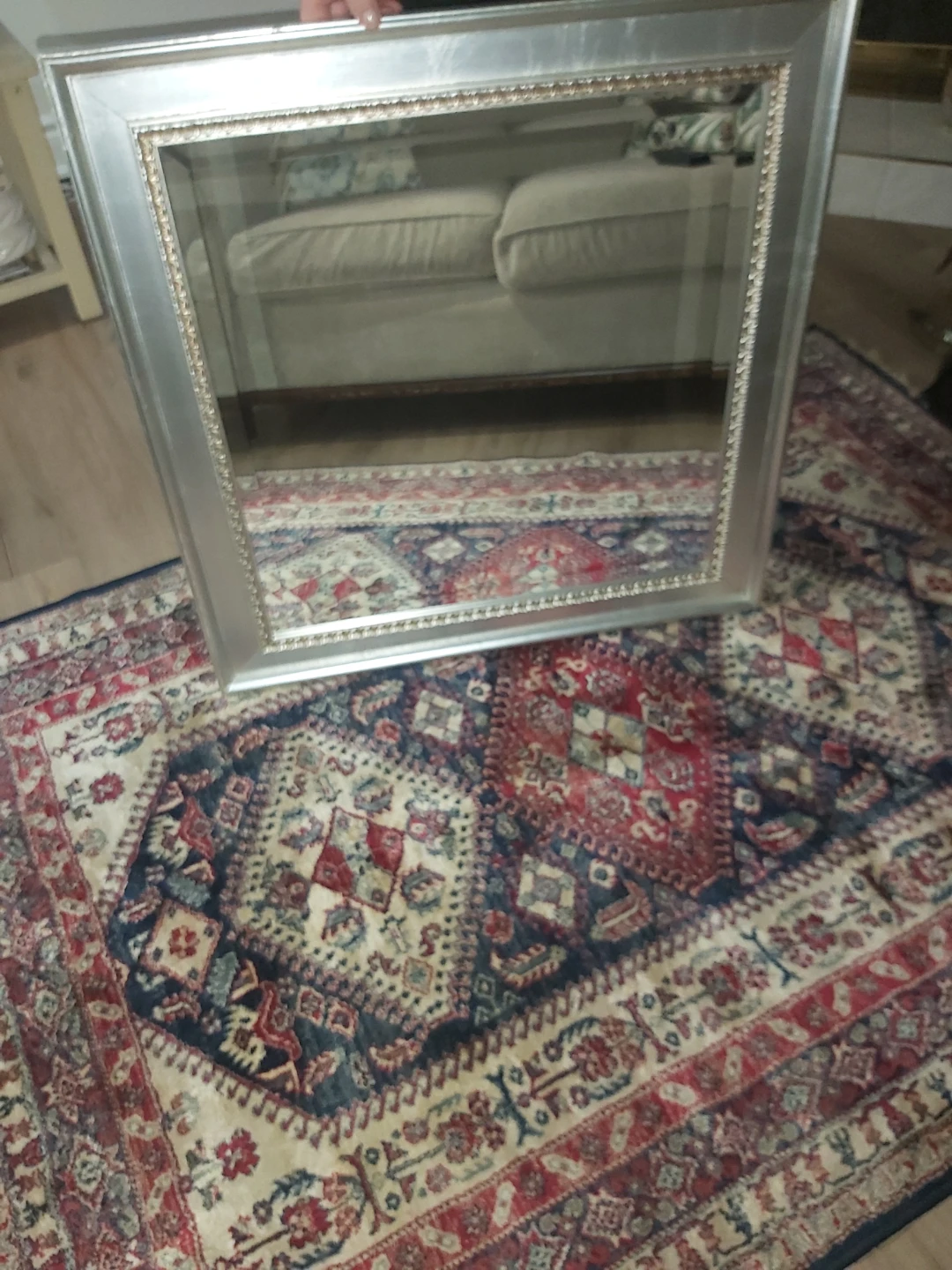 Silver Framed Mirror