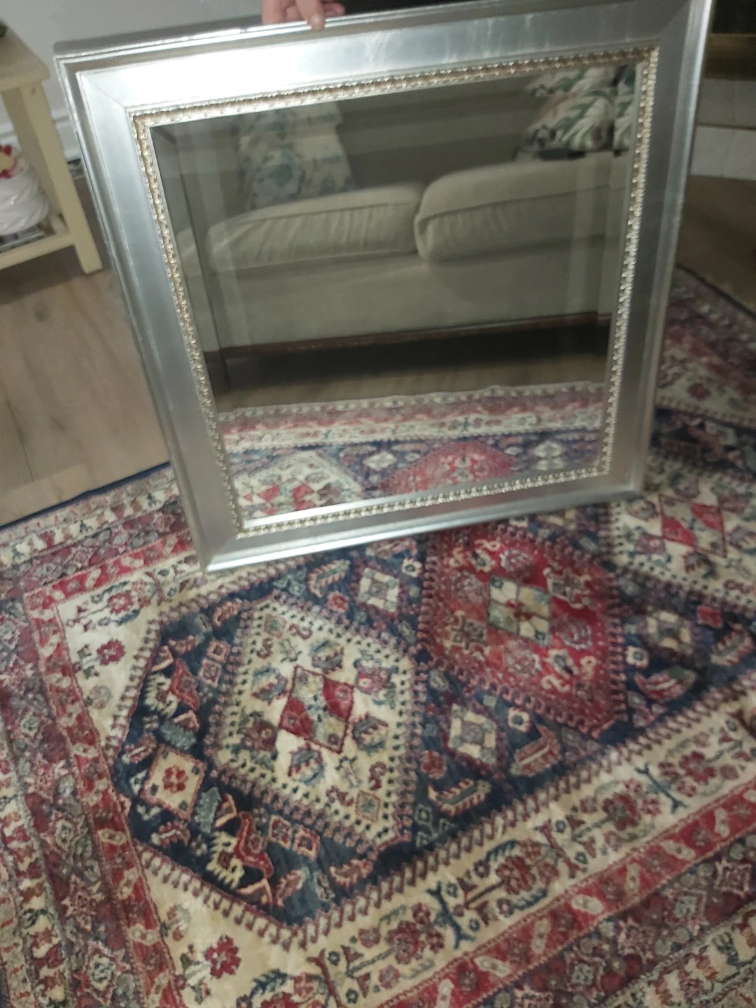 Silver Framed Mirror - photo 2