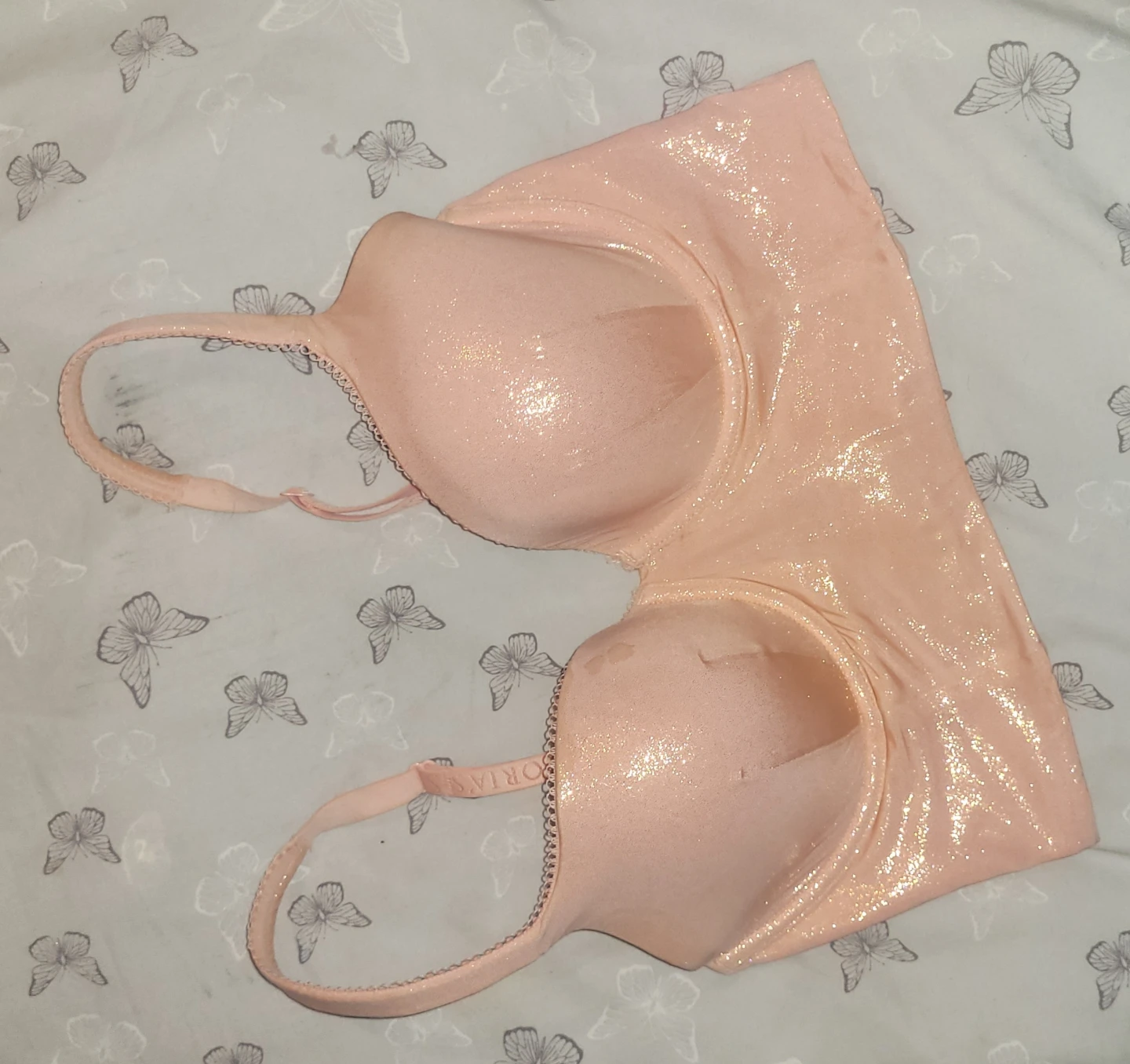 Victoria's Secret Pink Lined Demi Bra 34D/D75