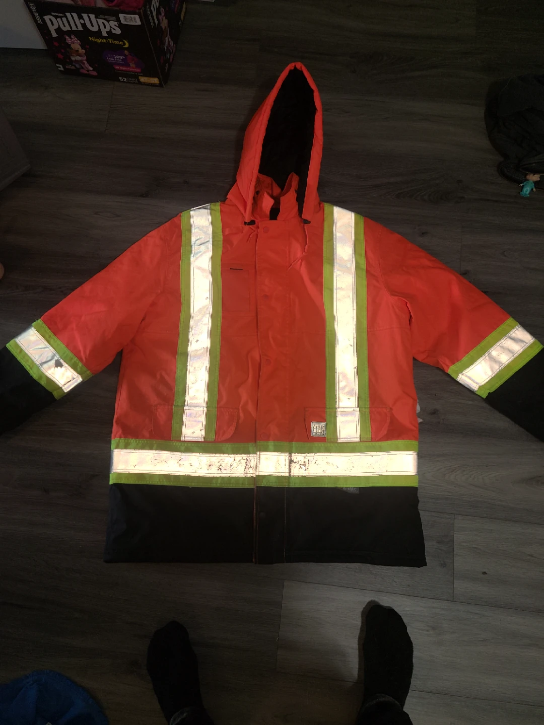 High-Visibility Orange Work Jacket