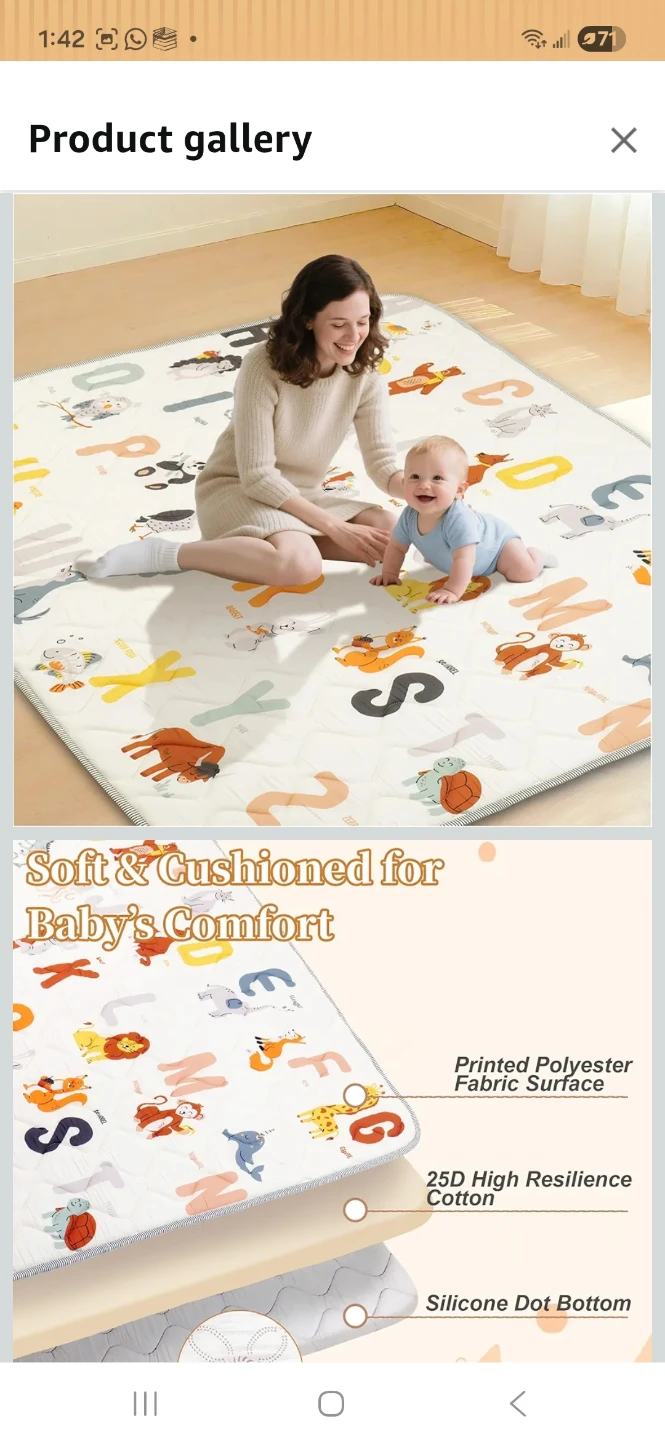 Baby Play Mat with ABC design