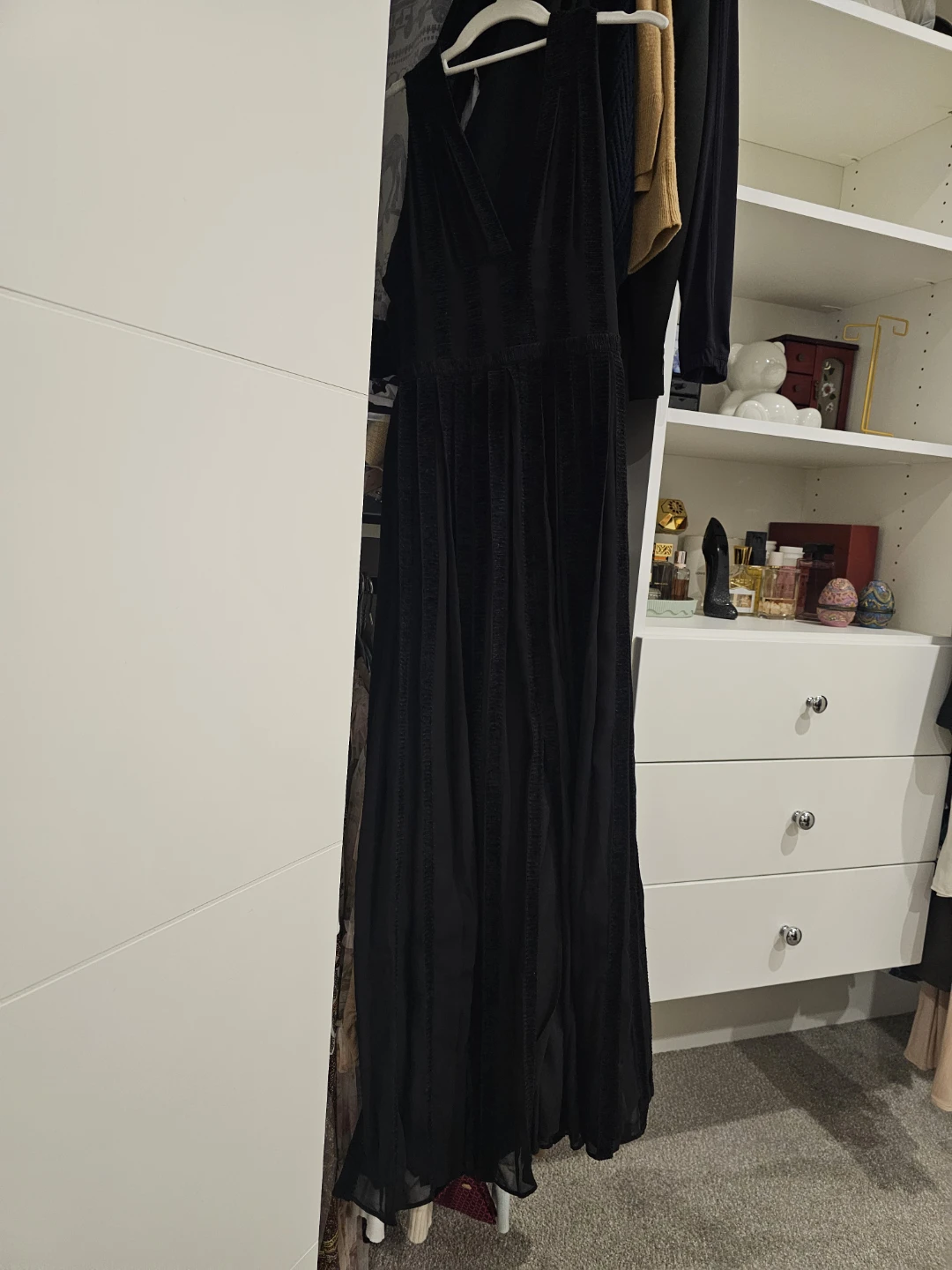 Club Monaco Textured Zig Zag Robe Black Size 00 - photo 3