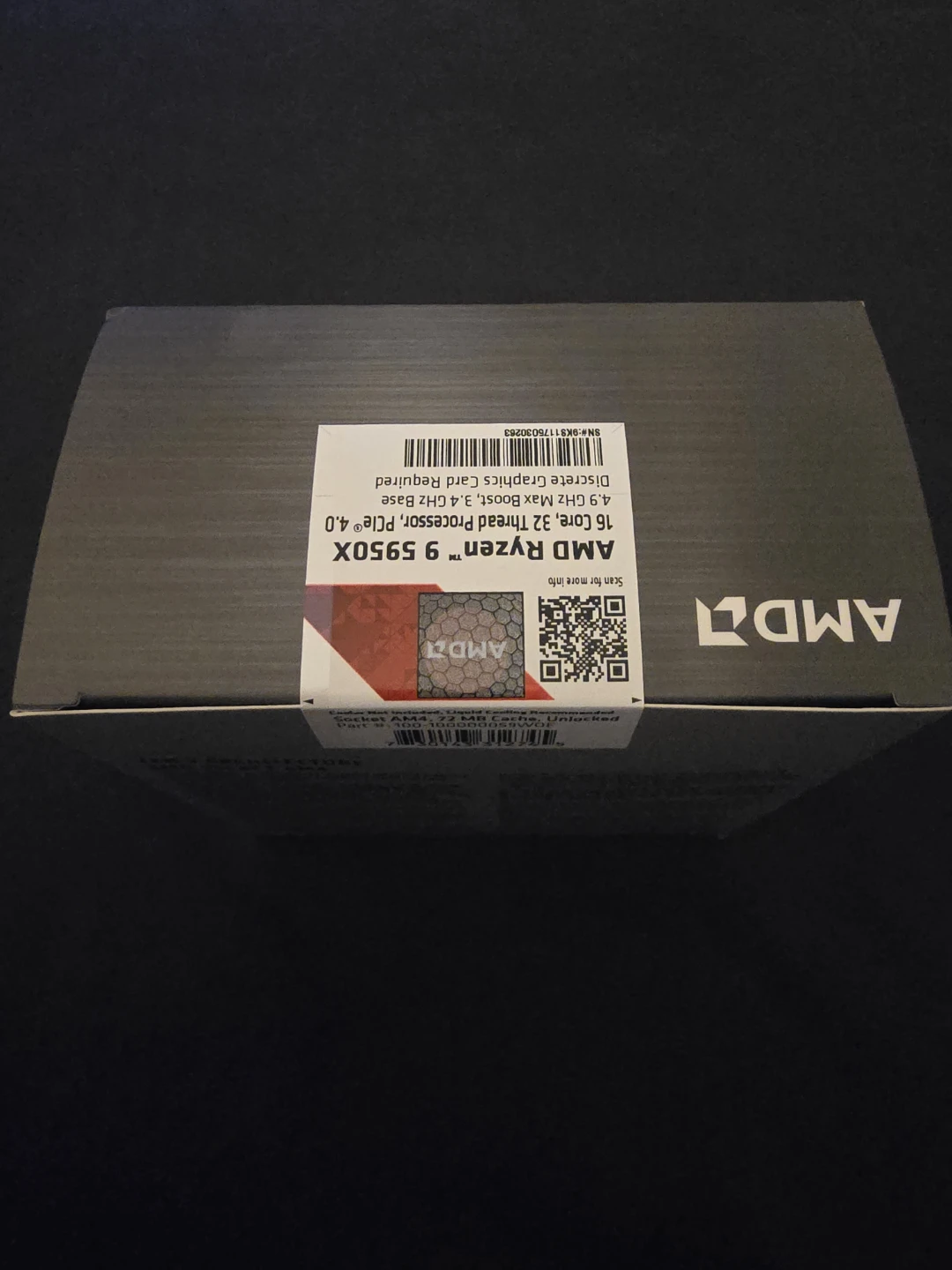 AMD Ryzen 9 5950X 16-Core 32-Thread Processor Sealed - photo 3