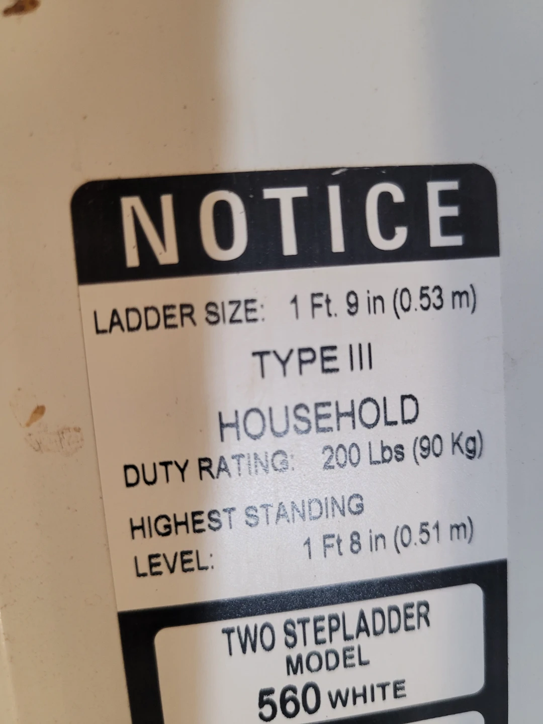 Davidson 560 White Two Stepladder - photo 3