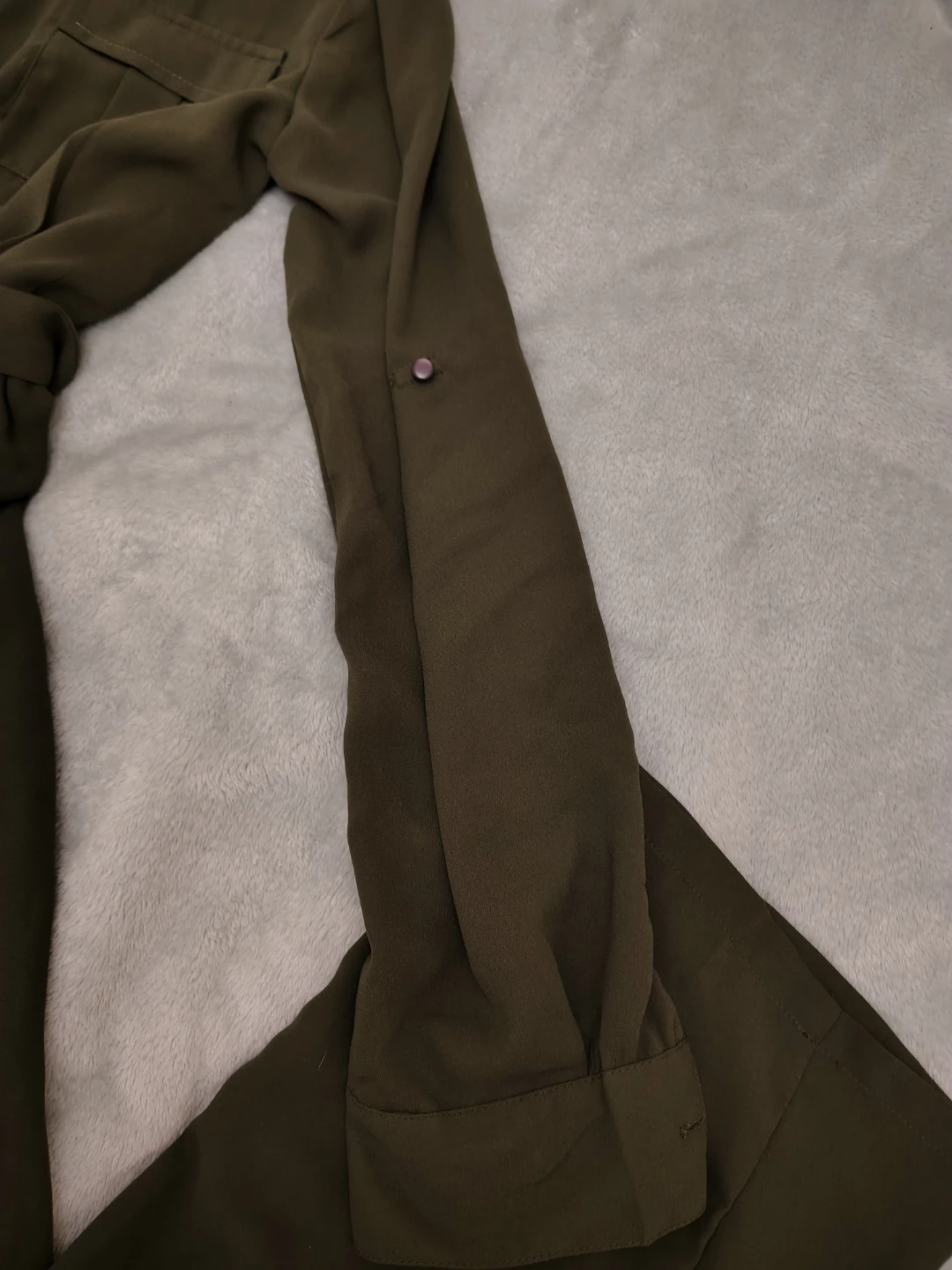 Olive Green Utility Jumpsuit - size small - photo 4