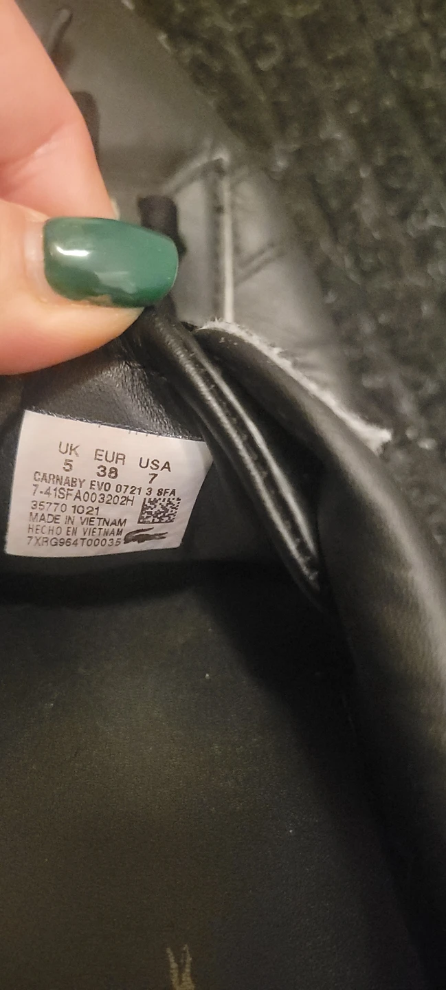 Lacoste Carnaby EVO Black Sneakers - EUR 38 - photo 3