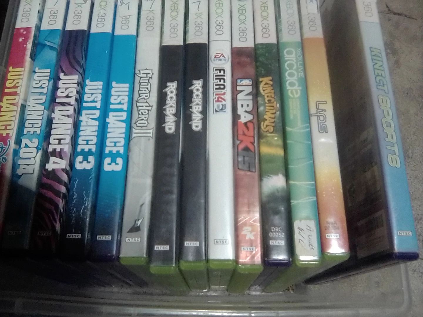 Xbox 360, Wii, and PS4 games