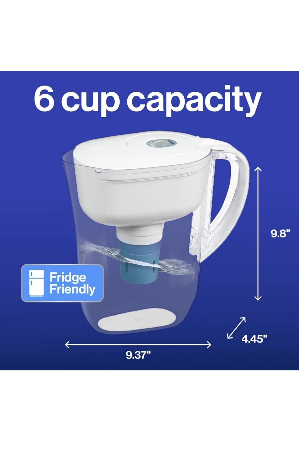 Brita 6 Cup Filter Pitcher with Smart Light Indicator - White - photo 3