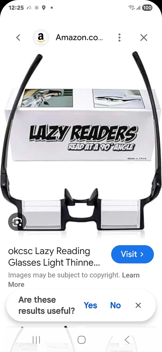 Lazy Readers Horizontal Prism Glasses