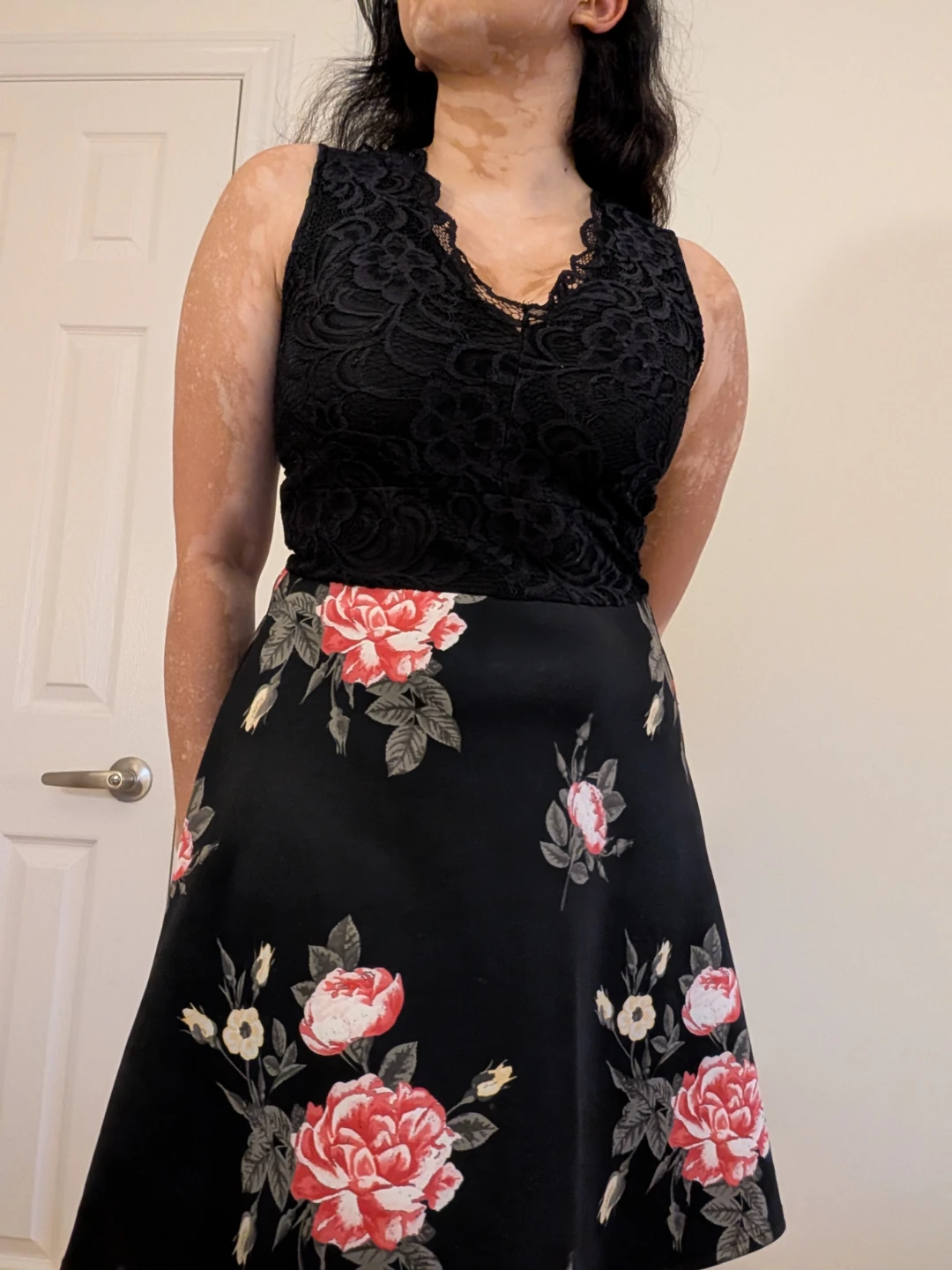 Black Floral Lace Dress - photo 2