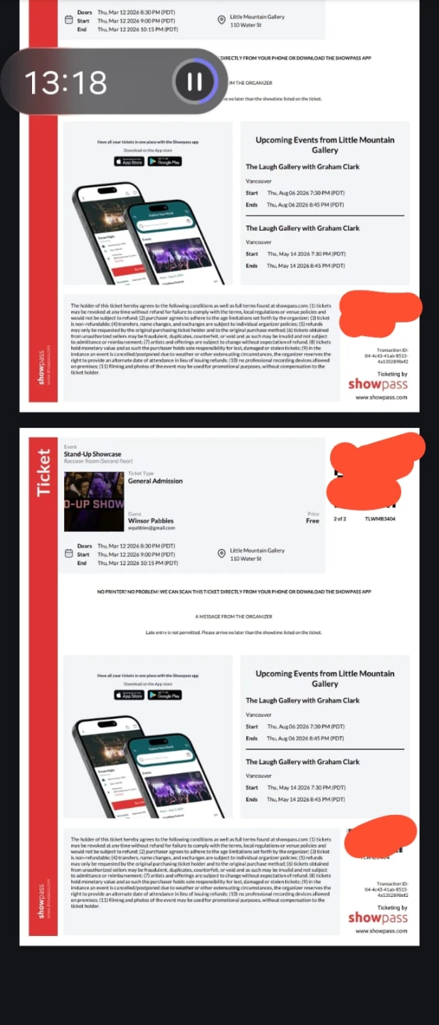 Stand-Up Showcase Tickets - General Admission - photo 2