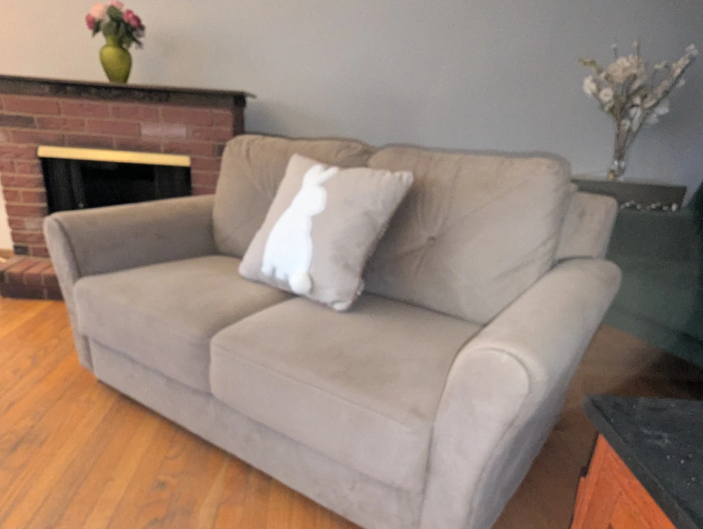 Couch Tan Loveseat - photo 2