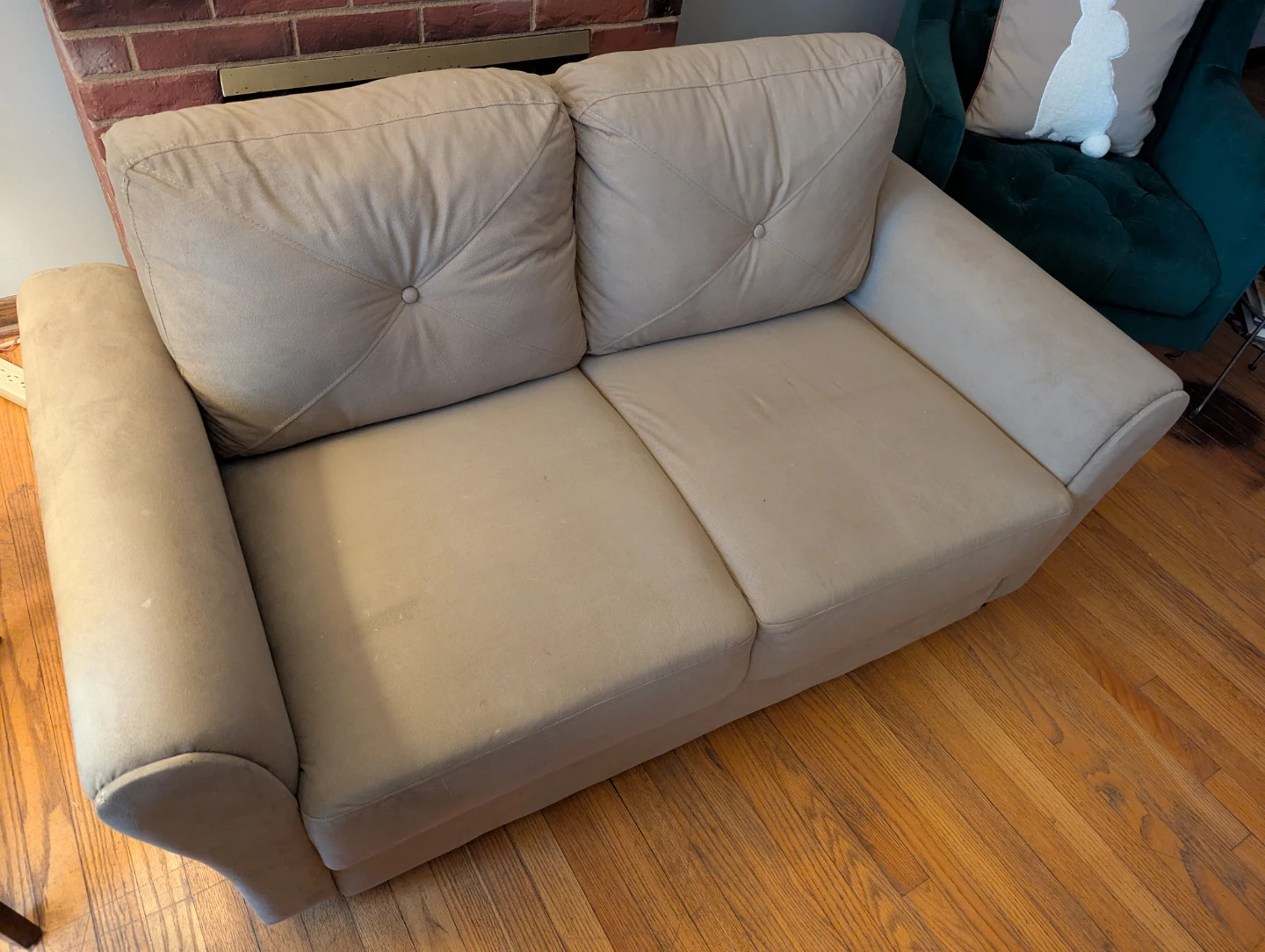 Couch Tan Loveseat - photo 3
