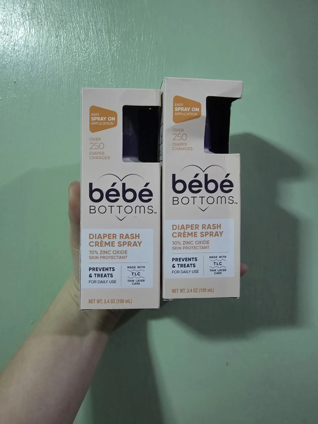 Bébé Bottoms Diaper Rash Crème Spray - 2 Pack