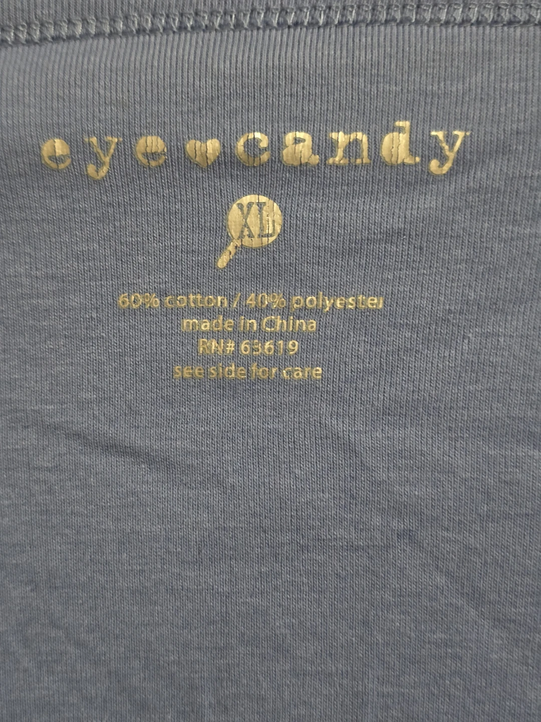 EyeCandy Blue Star Print T-Shirt XL - photo 4