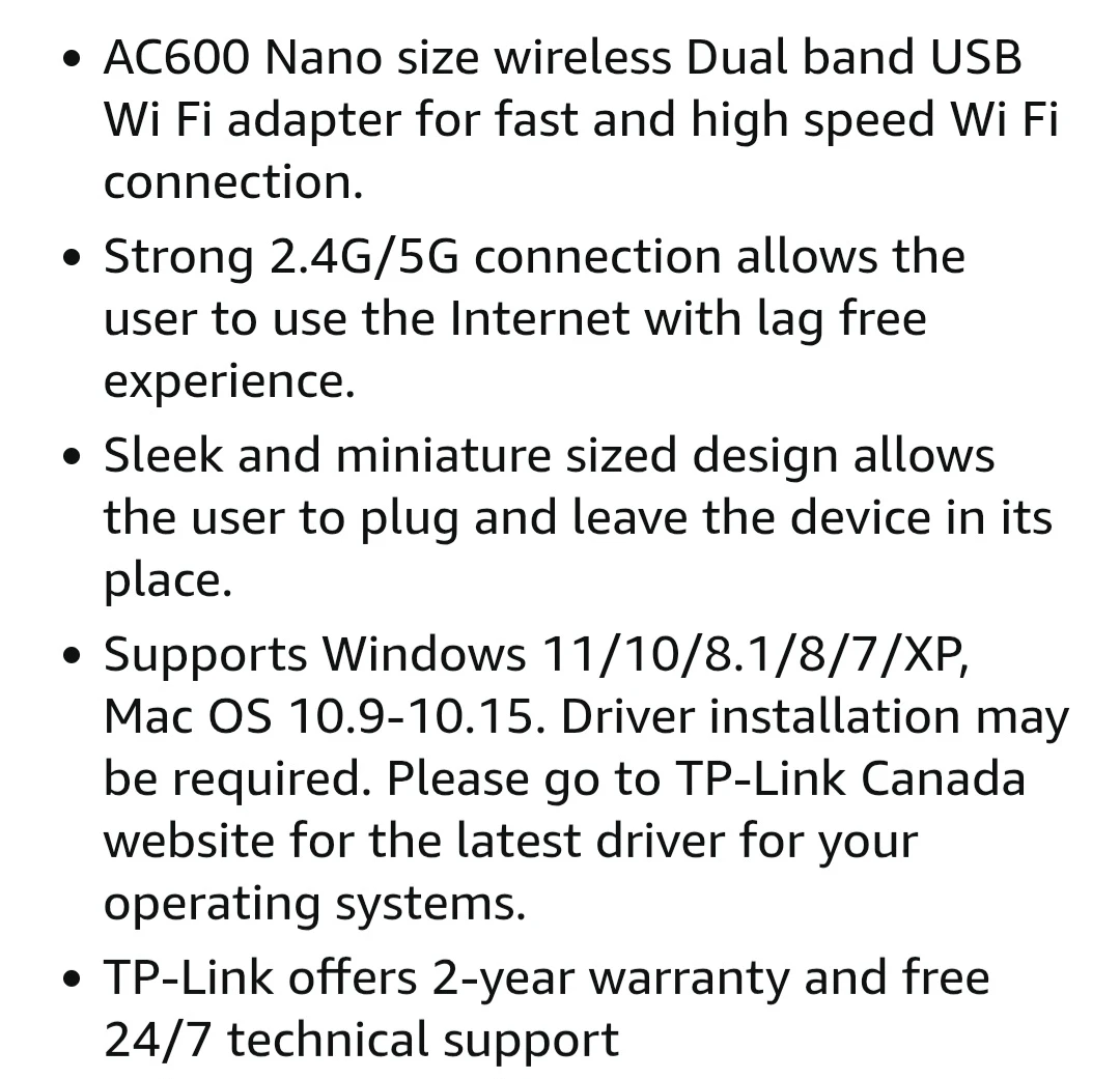 TP-Link AC600 Nano Wireless USB Wi-Fi Adapter - photo 4